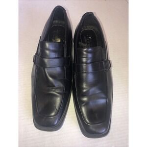 Perry Ellis Men's Portfolio Drexler Black Slip On Loafers with Ultra Foam Sz 8.5